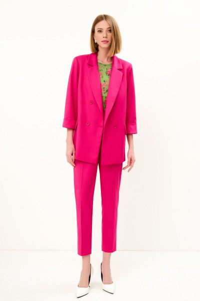 Блуза, брюки, жакет Gizart 7701р розовый - фото 1