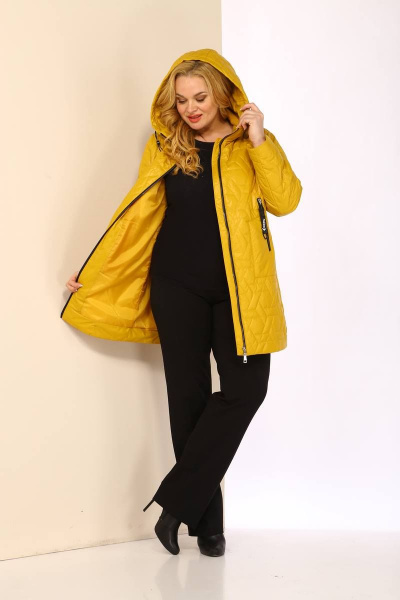 Куртка Shetti 2067 горчица - фото 5