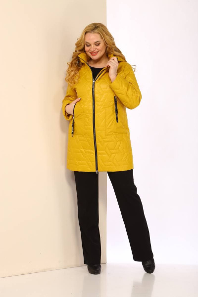 Куртка Shetti 2067 горчица - фото 4