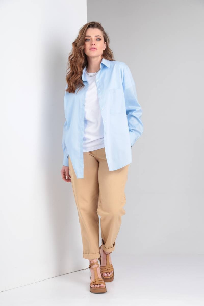 Рубашка Bliss 8205 голубой - фото 6