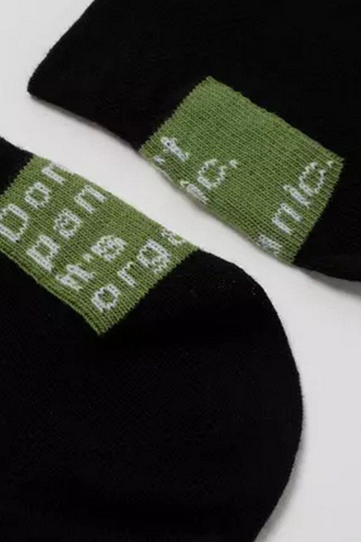 Круглогодичные короткие носки из хлопка и конопли для чувствительной кожи CONTE DIWARI_ACTIVE_короткие_147 черный - фото 3