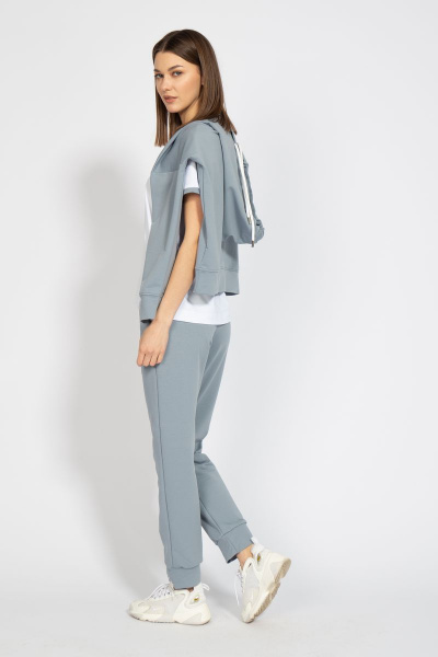 Костюм оверсайз с брюками и худи из френч терри Kivviwear 40154040.21 - фото 16