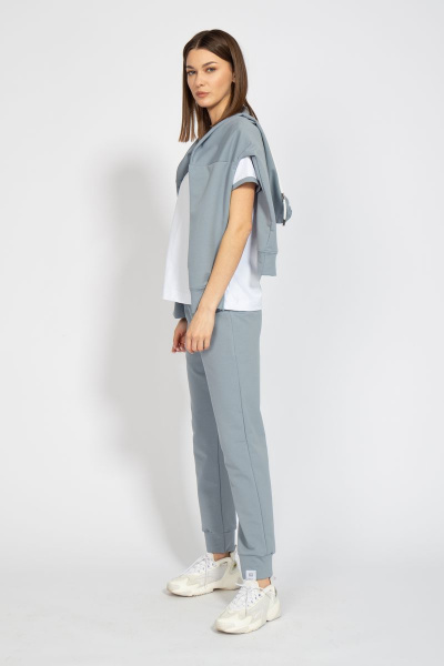 Костюм оверсайз с брюками и худи из френч терри Kivviwear 40154040.21 - фото 15