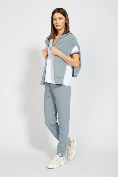 Костюм оверсайз с брюками и худи из френч терри Kivviwear 40154040.21 - фото 14