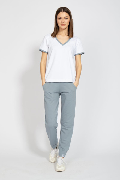 Костюм оверсайз с брюками и худи из френч терри Kivviwear 40154040.21 - фото 13