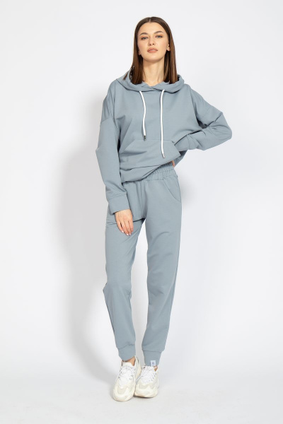Костюм оверсайз с брюками и худи из френч терри Kivviwear 40154040.21 - фото 8