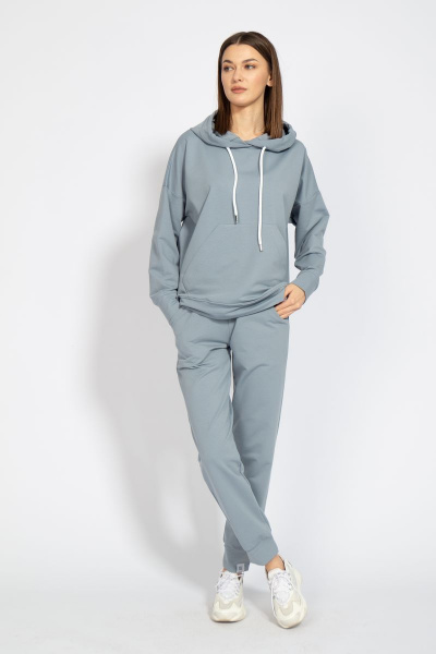 Костюм оверсайз с брюками и худи из френч терри Kivviwear 40154040.21 - фото 5