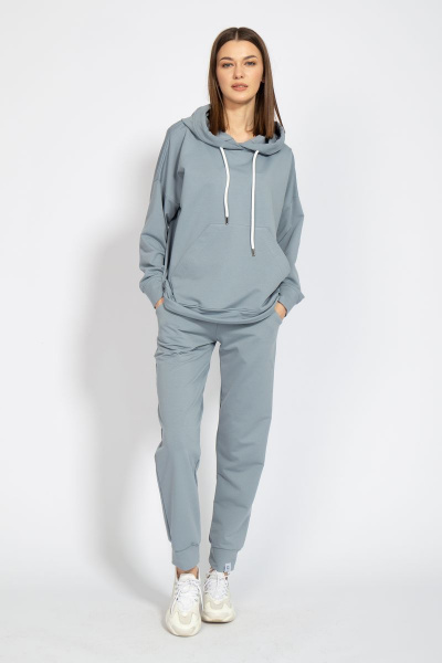 Костюм оверсайз с брюками и худи из френч терри Kivviwear 40154040.21 - фото 2