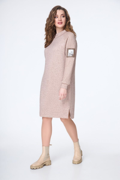 Платье DaLi 8019н беж - фото 3