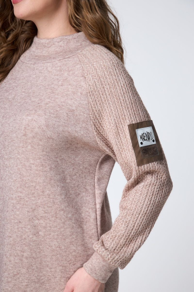 Платье DaLi 8019н беж - фото 2