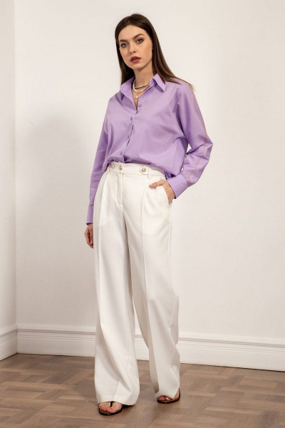 Блуза Nova Line 20588 лаванда - фото 2