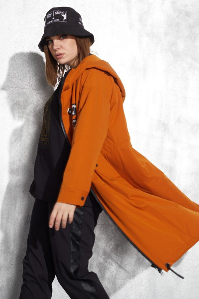 Плащ Runella 1466 морковный - фото 13