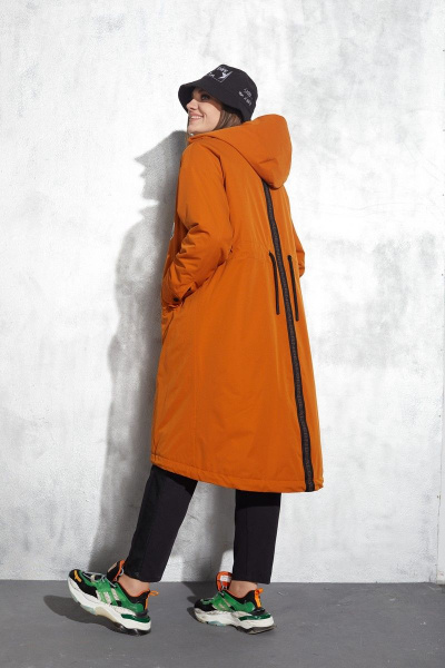 Плащ Runella 1466 морковный - фото 8