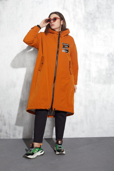 Плащ Runella 1466 морковный - фото 2
