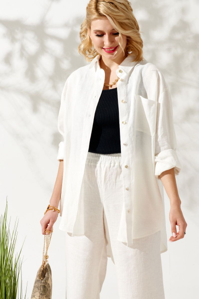 Брюки, рубашка KOKOdea 212120-1 белый - фото 7