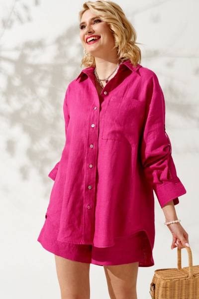 Блуза KOKOdea 212140 фуксия - фото 7