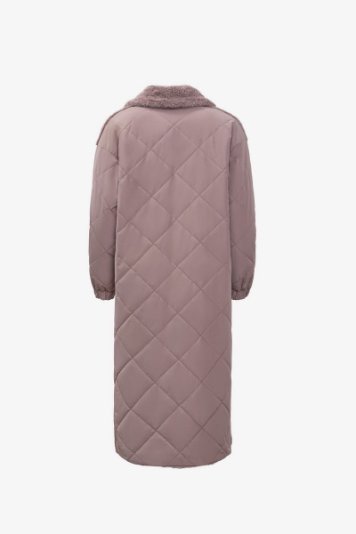 Пальто на каждый день из искусственного меха Elema 6-11146-2-164 бежевый - фото 3