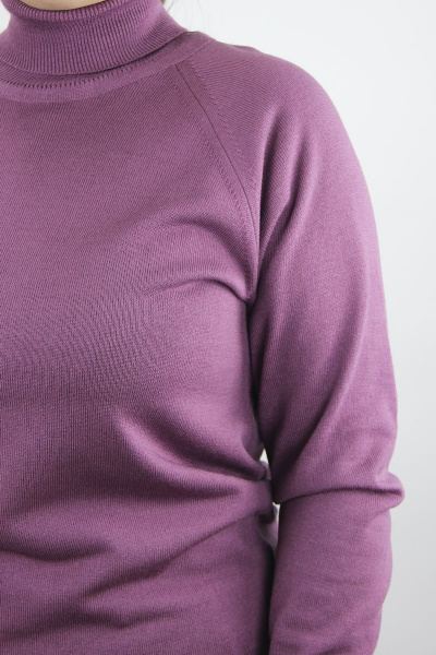 Демисезонный вязаный свитер прямого силуэта с высоким воротником Полесье С3433-17 7С1582-Д43 170,176 палантин - фото 4