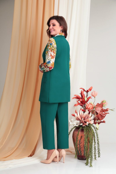 Блуза, брюки, жилет Ивелта плюс 3631 - фото 3