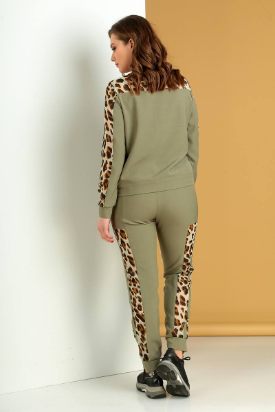 Бомбер, брюки Liona Style 687 хаки - фото 2