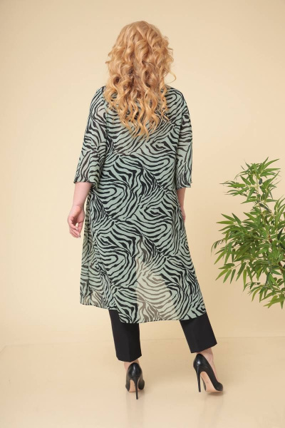 Брюки, туника Romanovich Style 2-2294 черный/олива - фото 4