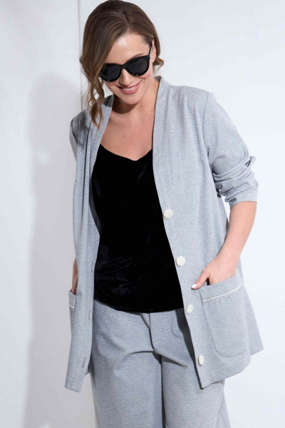 Брюки, кардиган SOVA 11177 серый - фото 3