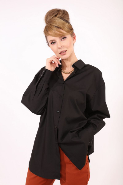 Блуза приталенный объем с кокеткой и разрезом рукава LM ВИ1604 - фото 1