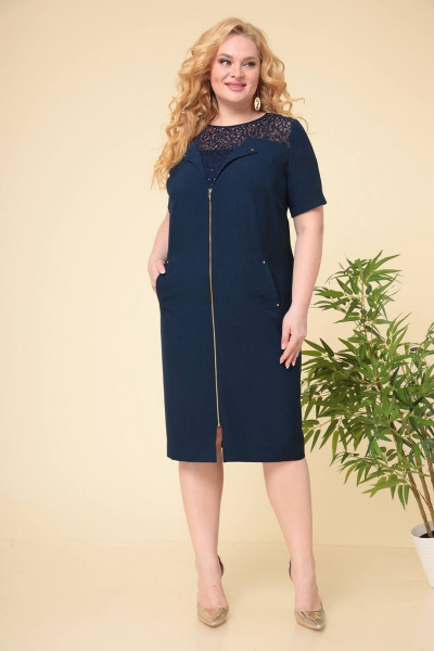 Платье Romanovich Style 1-2343 синий - фото 1