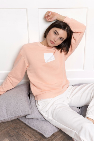 Джемпер LAVA 2001 персик - фото 2