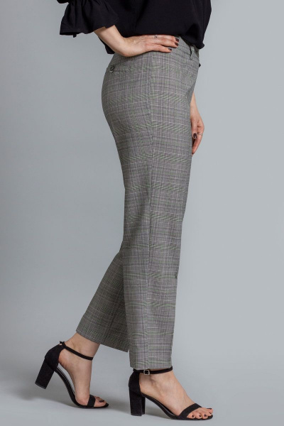 Брюки Mirolia 1017 серая-клетка - фото 2