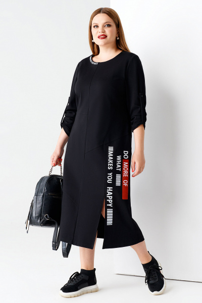 Платье Панда 14680w черный - фото 4