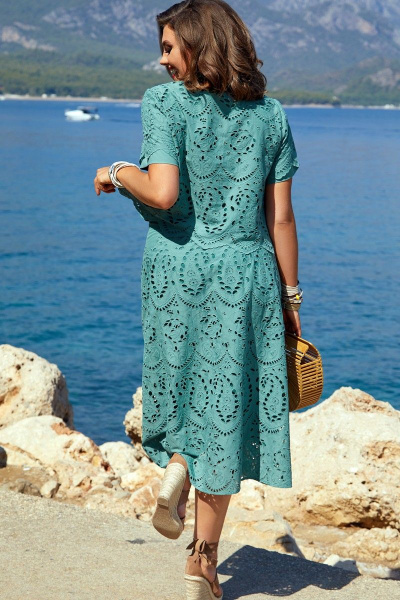 Блуза, юбка Vittoria Queen 15303 темно-бирюзовый - фото 4