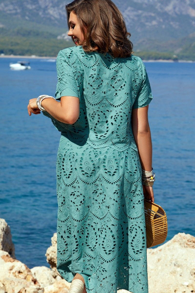 Блуза, юбка Vittoria Queen 15303 темно-бирюзовый - фото 3