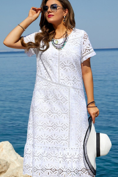 Платье Vittoria Queen 15113 белый - фото 1