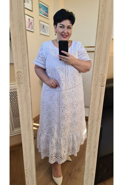 Платье Vittoria Queen 15113 белый - фото 5