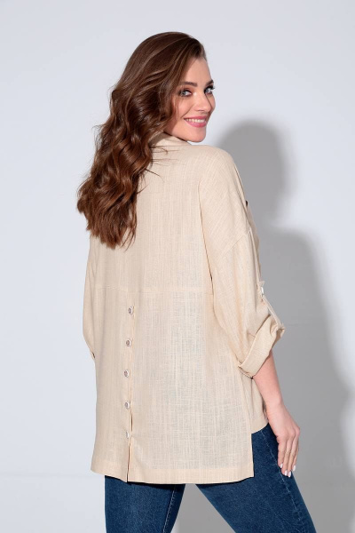 Блуза Liona Style 830 бежевый - фото 2