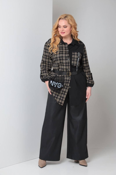 Туника Shetti 4017 клетка - фото 7