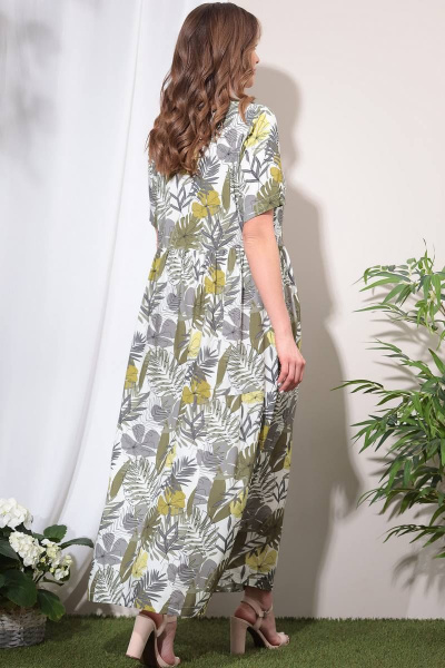 Платье LeNata 11025 листья - фото 2
