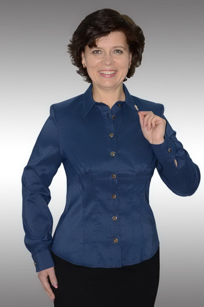 Блуза Таир-Гранд 62154 т.синий - фото 1