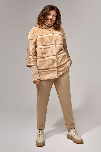 Куртка IVA 1360 бежевый - фото 10