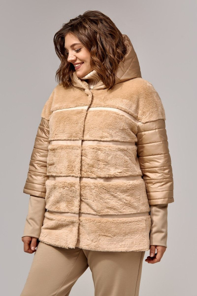 Куртка IVA 1360 бежевый - фото 6