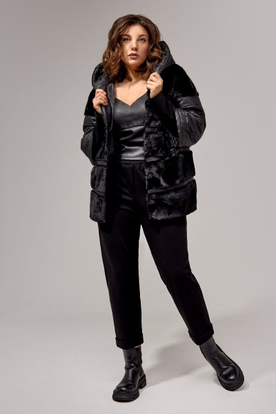 Куртка IVA 1360 черный - фото 8