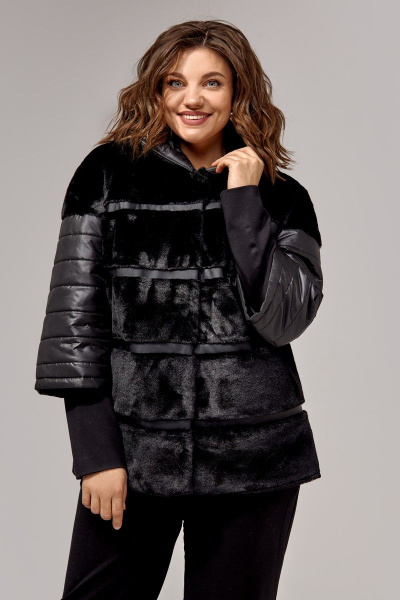 Куртка IVA 1360 черный - фото 4