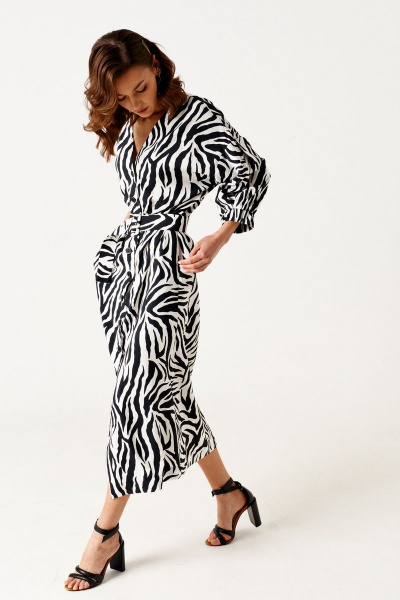 Платье ELLETTO 1885 черно-белый - фото 23