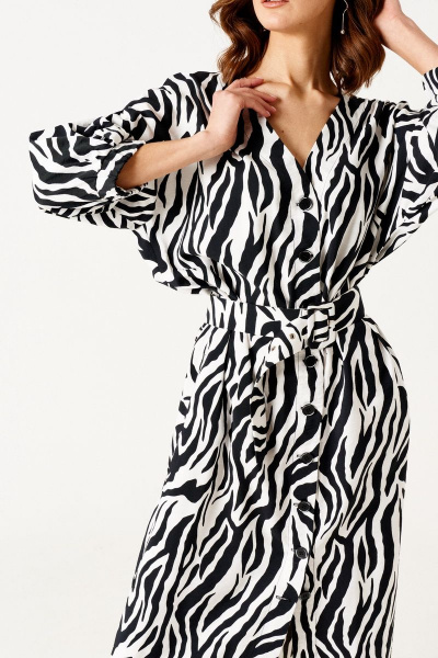 Платье ELLETTO 1885 черно-белый - фото 22