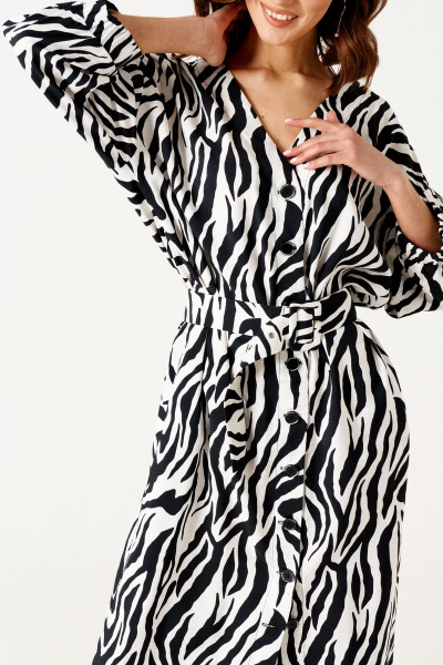 Платье ELLETTO 1885 черно-белый - фото 21