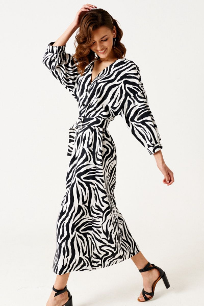 Платье ELLETTO 1885 черно-белый - фото 18