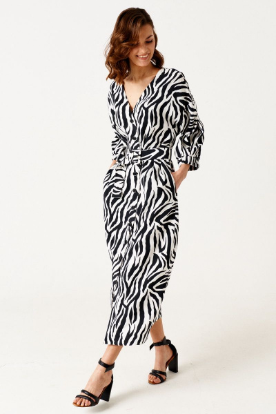 Платье ELLETTO 1885 черно-белый - фото 16