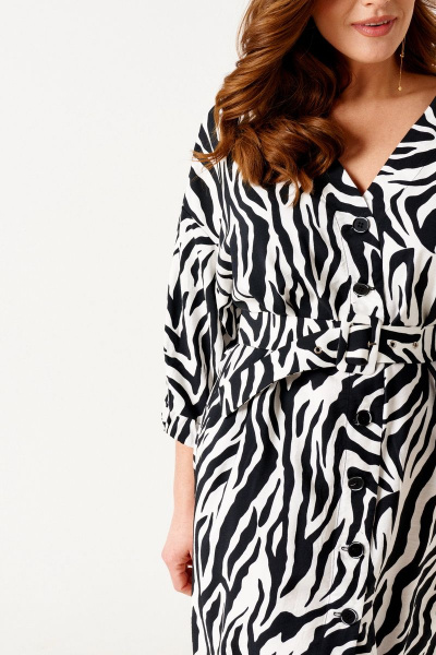 Платье ELLETTO 1885 черно-белый - фото 14