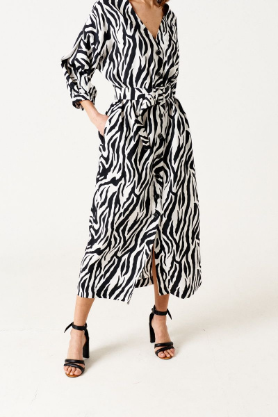 Платье ELLETTO 1885 черно-белый - фото 12